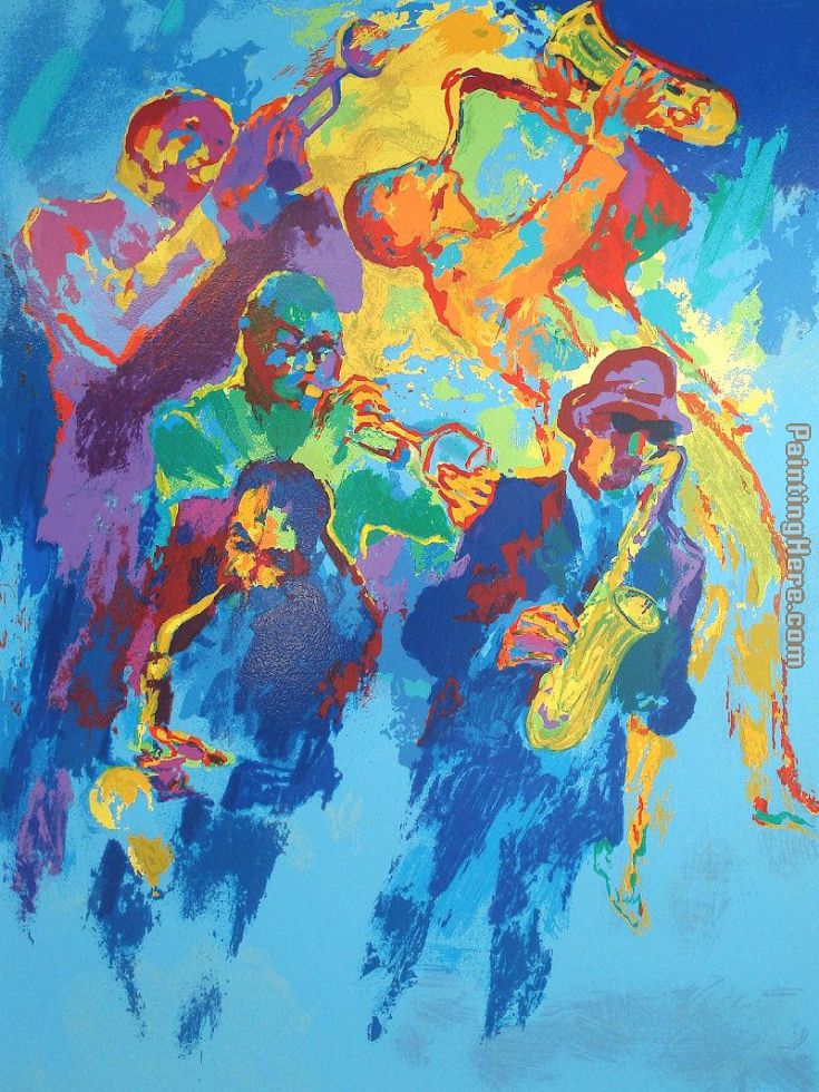 Leroy Neiman Jazz Horns
